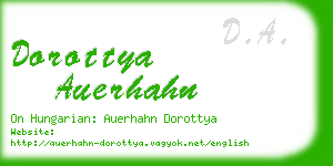 dorottya auerhahn business card
